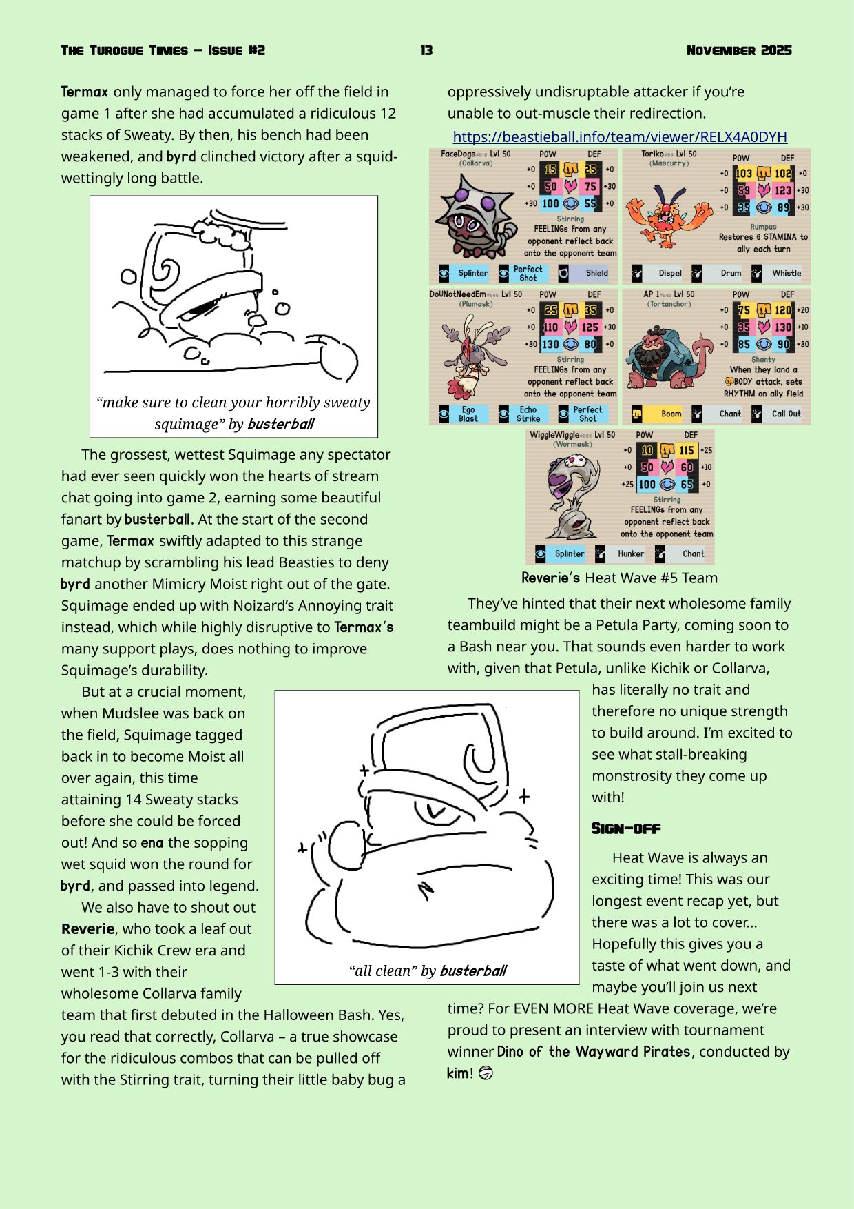 Page 13. Heat Wave 5 retrospective by skarme